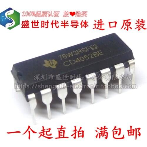5/PCS NEW Brand New Original Authentic Cd4052be Dip-16 Direct Plug Multiplexer/Signal Separator