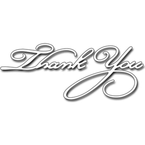 English Thank You Words Metal Cutting Dies For DIY Scrapbooking Embossing Paper Cards Making Decorative Crafts Supplies New 2018