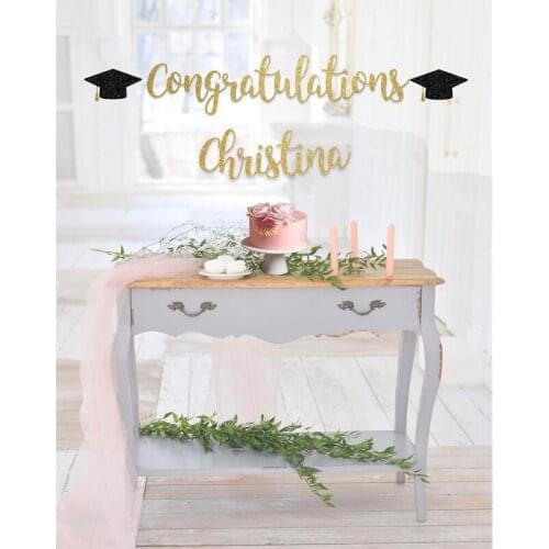 Custom Class of 2020 banner,Congratulations party decorations, high school graduation party ideas, personalized graduation party