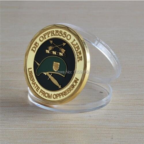 Special Forces AIRBORNE Army Green Beret Challenge Coin,20pcs/lot Free Shipping