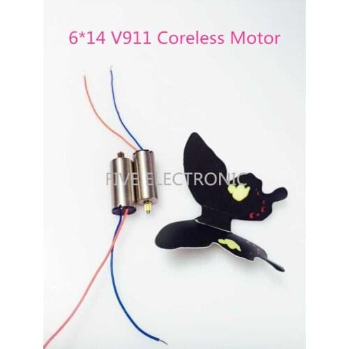 Free shipping! 6*14 V911 Coreless Motor ,0614Micro DC motor, use for RC plane Model/whirlybird,DIY Models