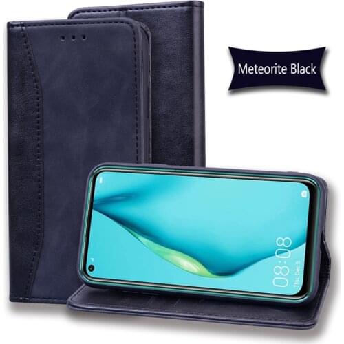 Imitation Cowhide Leather Phone Case For Huawei Psmart 2019 2020 P20 P30 P40 Lite Y7/Y9 Prime 2019 Y6/Y7 2019 Nova 3E 4E Cover