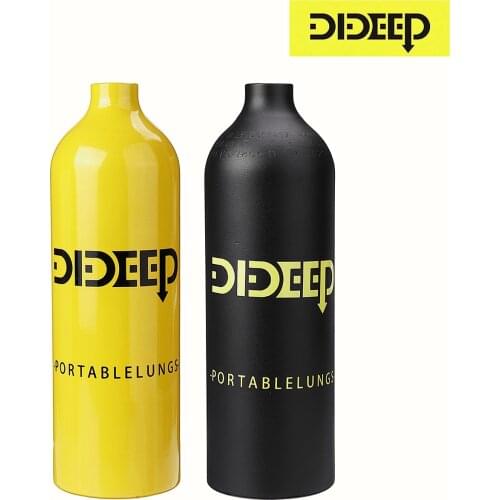 DIDEEP 1L Scuba Diving Cylinder Mini Oxygen Tank Dive Respirator for Snorkeling Breath Bucear buceo Diving Equipment