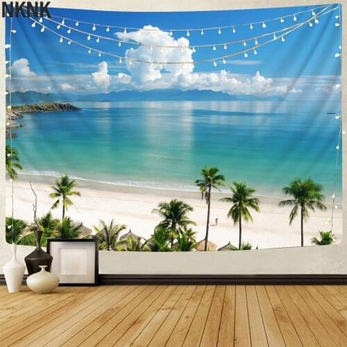 NKNK Beautiful Tapestry Beach Tenture Mandala Hawaii Wall Tapestry Mountains Rug Wall Landscape Tapestries Wall Hanging Mandala