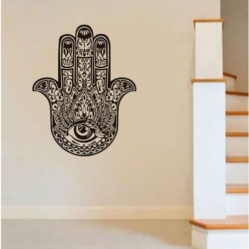 Creative the hand of Fatima pattern vinyl wall decal home decor living room bedroom diy art mural removable wall stickers