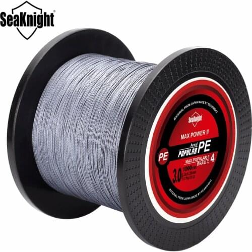 1000M SeaKnight Brand Tri-Poseidon Series Super Strong Japan Wire PE Braided Line Fishing Line Multifilament 8 10 20 30 40 60LB