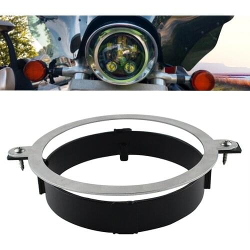 5.75 Inch Motorcycle Headlight Headlamp Mounting Bracket With Ring For 2002 2003 2004 2005 2006 2007 2008 VTX 1300 1800