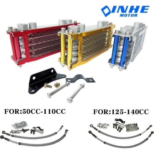 Motorcycle Oil Cooling Cooler Chinese Made Radiator Oil Cooler Set For 50cc 70cc 90cc 110cc 125cc 140cc Horizontal Engine