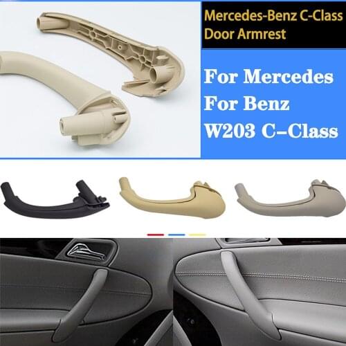 Car Interior Door Handle Pull Trim Cover For Mercedes For Benz W203 C-Class 2038101551 Left Right Inner Panel Black Beige
