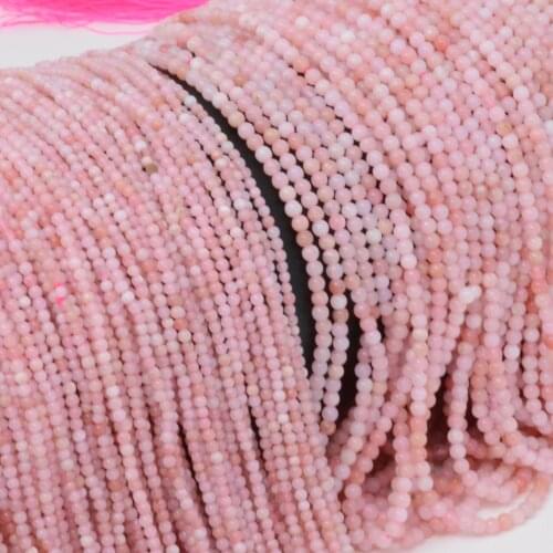 Natural Pink Opal Small Round Beads 2mm, 3mm