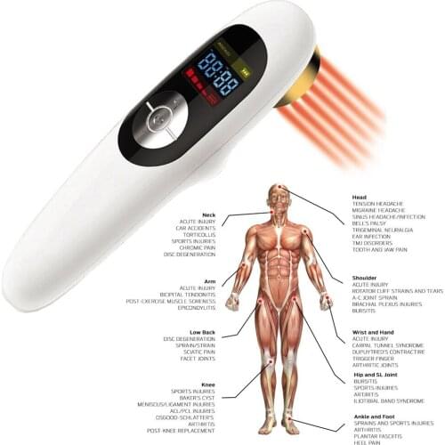 LLLT Laser Red Light Therapy Device Pain Relief Handy Cure Laser Relief Help Muscle Tension Pain Relief Tool