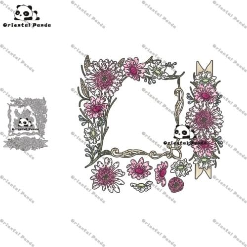 New Dies 2020 Flower photo frame Metal Cutting Dies diy Dies photo album cutting dies Scrapbooking Stencil stamps and dies
