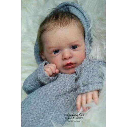 NPK 20 inches Reborn Aleyna DIY doll Kits Fresh Color Soft Touch DIY blank Doll Parts with COA