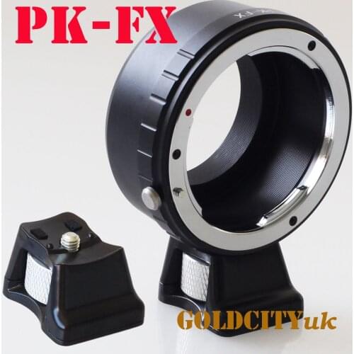 Pentax k pk mount lens adapter ring with Tripod Stand for Fujifilm fuji FX X X-E2/X-E1/X-Pro1/X-M1/X-A2/X-A1/X-T1 xpro2 camera