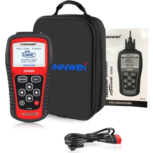 OBD2 Scanner KONNWEI KW808 Automotive Diagnostic Tool OBD 2 Auto Scanner Engine Code Reader support CAN J1850