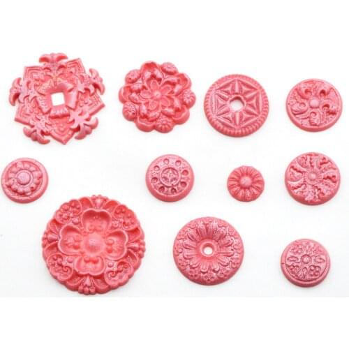 2019 European embossed flowers pattern Cake decoration silicone mold chocolate cookies jelly silicone mold diy baking tools
