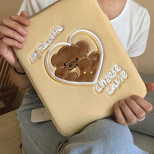 Ipad air4 bag fashion cute cartoon pro11 10.8 10.5 10.2 9.7 inch surface tablet protective sleeve pouch 13 15 inch laptop case