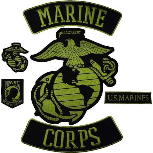 US MARINE CORPS EAGLE Embroidered Sewing Label punk biker Patches Clothes Stickers Apparel Accessories Badge