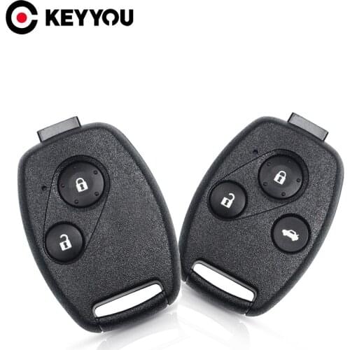 KEYYOU Replacement For Honda Accord Civic CRV Odyssey Pilot 2007 2008 2009 2010 2011 2012 2013 Key Fob 2/3/4 Buttons Key Shell
