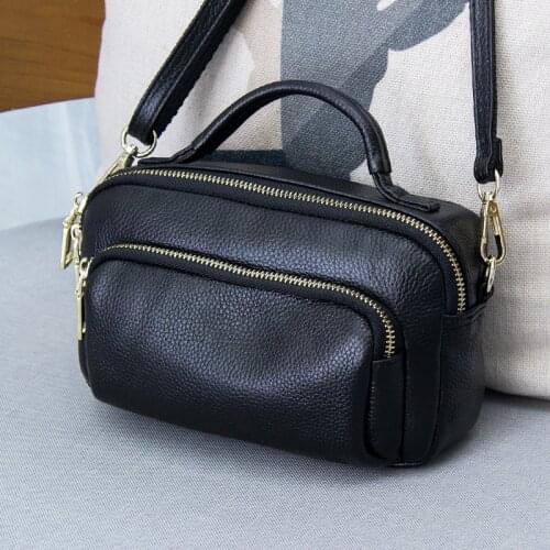 Genuine Leather Luxury Small Crossbody Bag for Women Handbag Ladies Shoulder Bags Messenger Bag Fashion Female Tote Party Purse