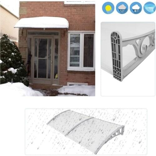 1pc Outdoor Front Door Window Awning Patio Cover Canopy Multi Size Durable Door Canopy Awning Poly Carbonate Door And Window HWC