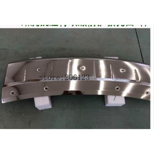 1pcs Stainless Steel Front + Rear Bumper Guard Protector Skid Plate Board For Land Rover Range Rover 2013 -2016