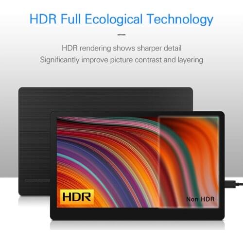 144HZ Portable Monitor 17.3 inch 1080P USB Type-C 5ms response time IPS Gaming Monitor For Office And Games