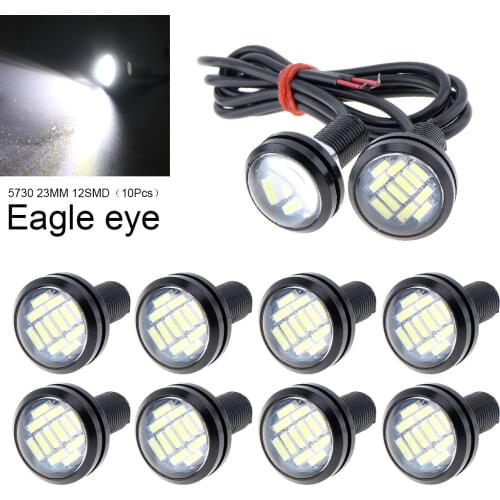 18/23 MM Car Eagle Eye DRL Led Daytime Running Lights LED 12V Backup Reversing Parking Signal Automobiles Lamps DRL Car styling