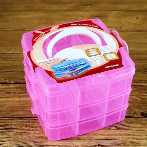 18Grids Plastic Jewelry Bead Organizer Box Storage Container Case Craft Tool