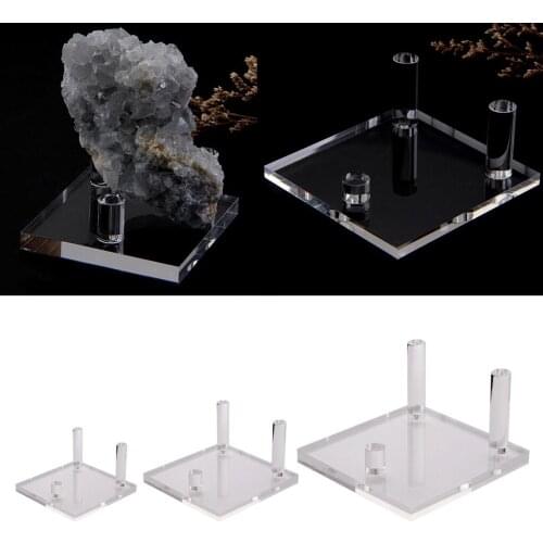 1x Acrylic Display Stand Rack Base for Fossils Minerals Collectibles Jewelry