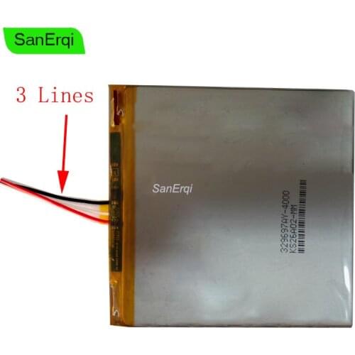 3 Lines 4000mAh 329697 Battery For TECLAST P78S Rechargeable Li-ion Cell battery Large Capacity Batteries
