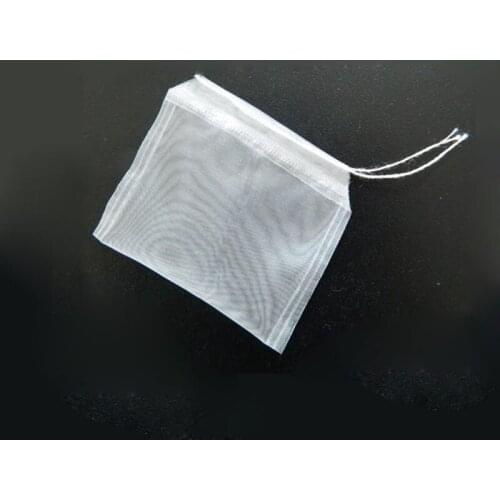 60X70mm Nylon Tea Bags Empty Transparent Teabags with String Filter Tea Strainer Filter Bag Reusable Home Tea Tool ZA3118