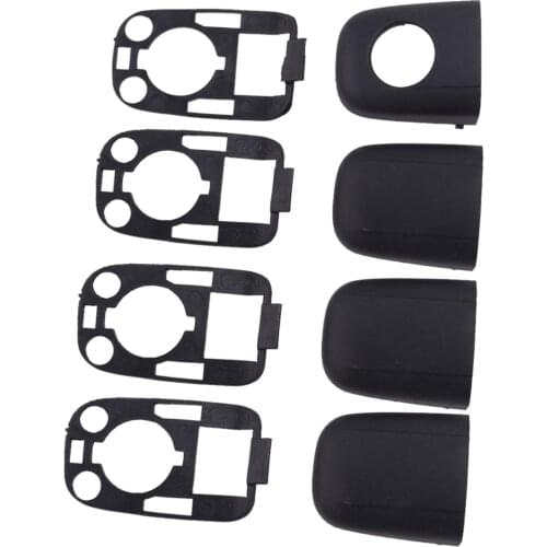 8pcs/Set Car Door Handle End Cap ABS Cover Seal Fit for Peugeot 307 Citroen C2 C3 2003 2004 2005 2006 2007 2008 2009