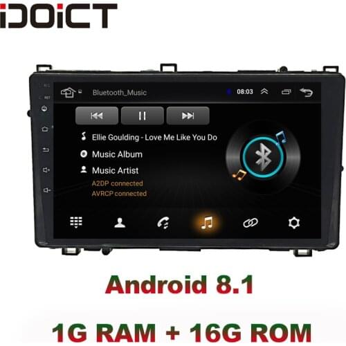 IDOICT Android 8.1 Car DVD Player GPS Navigation Multimedia For Toyota Corolla Auris Radio 2015-2017 car stereo