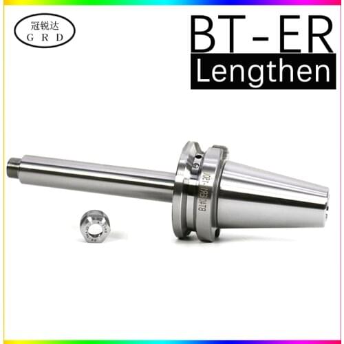 BT30 BT40 ER11 ER16 ER20 ER32 ER40 lengthening tool handle 150L 200L 250L 300L cnc lathe tool holder and er collet chuck co-used