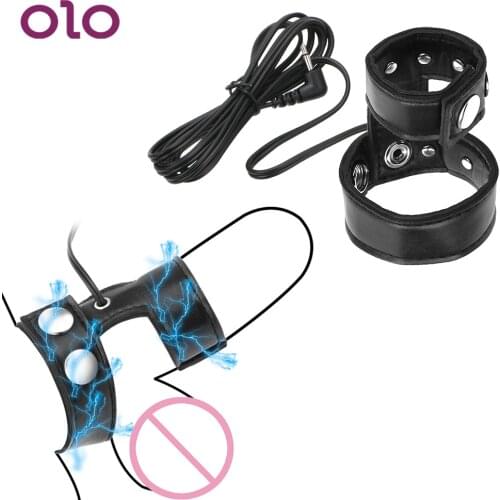 Electric Penis Massager Cock Rings Penis Stimulator Penis Extender Electric Shock Orgasm Medical Themed Toys Sex Toys for Men