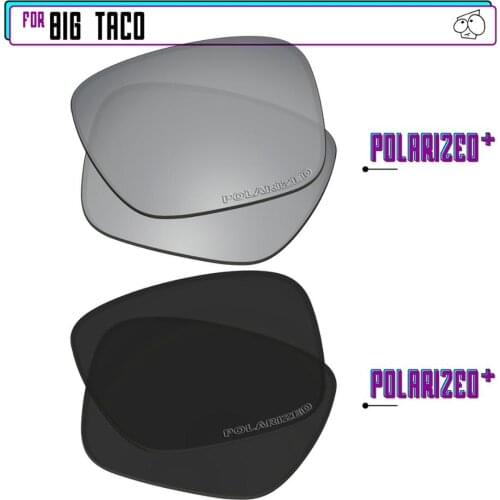 EZReplace Polarized Replacement Lenses for - Oakley Big Taco Sunglasses - Blk P Plus-SirP Plus