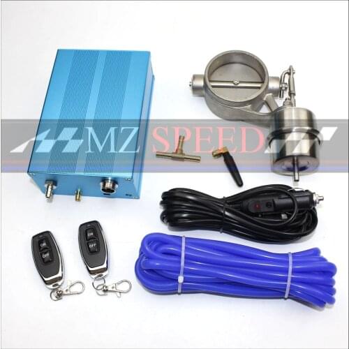 Exhaust Control Valve Set Cutout 51mm 63mm 3"76mm Pipe Close Style With Vacuum Actuator with Wireless Remote Controller Set