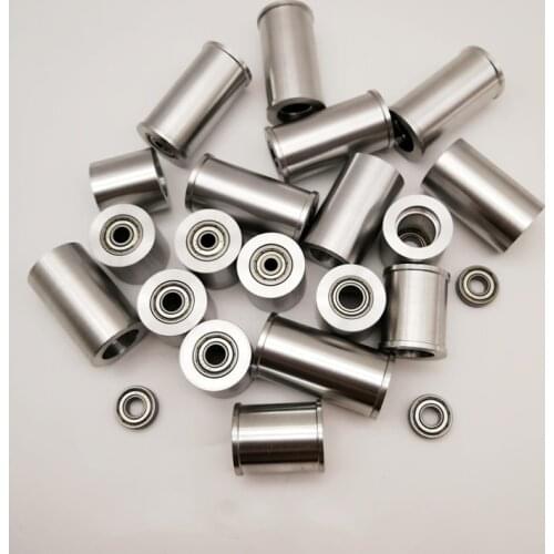 1 piece Belt Grinder Knife Grinder Wheel Fully Aluminum Contact Wheel Active wheel Roller guide wheel double bearing