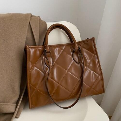 Fashionable Women Large Capacity Crossbody Totes Pu Leather Female Convenient Shopping Messenger Bag Ladies Luxury Handbag