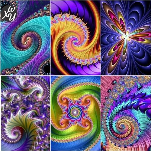 Abstract Flower Diamond Painting Abstract Flower Diamond Painting Vintage Diamond Painting Kit Mosaic DIY Diamond Painting Decor