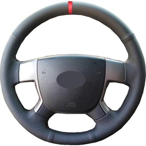 Hand Sewing Car Steering Wheel Wrap Non-slip For Geely EMGRAND EC7 EC715 EC718 Braid on the Steering wheel Auto Car Accessories