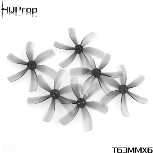 12Pairs/24pcs HQ Durable Prop T63MMX6 Light Grey (2CW+2CCW)-Poly Carbonate RC FPV Racing Freestyle Replacement DIY Parts
