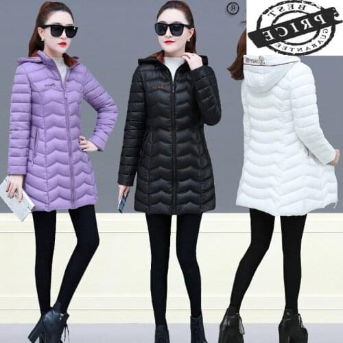 Plus Size Winter Female Jacket Women Puffer Down Cotton Parkas Woman Clothing 2021 Thick Warm Womens Coat Hooded Hiver