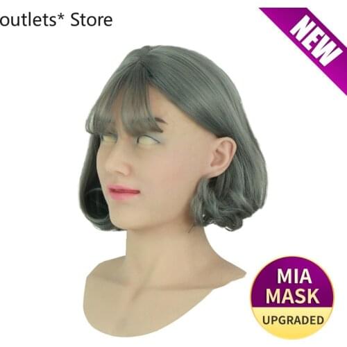 Silicone Mask Latex Sexy Cosplay Artificial Realistic Skin Mask for Crossdresser Transgender Male Shemale Drag Queen