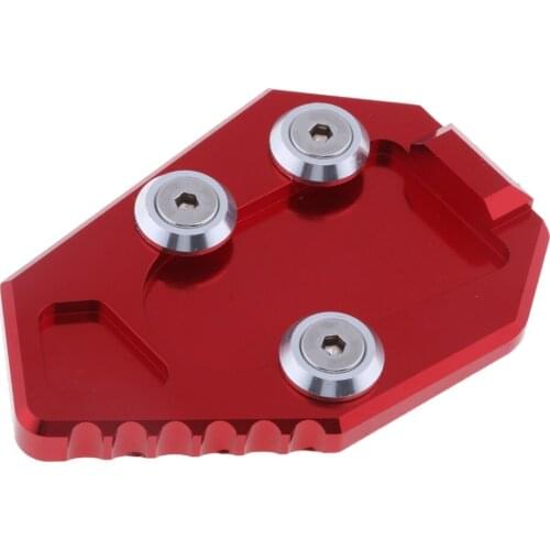 Heavy Duty Motorcycle Kickstand Stand Extension Plate For CB1000R Red
