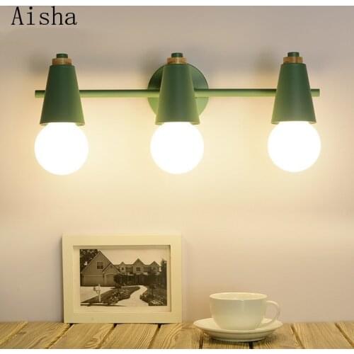 Nordic LED Mirror Light Modern Wall Lamp for Bathroom Make Up Dressing Room Indoor Wall Sconce Lighting Fixtures E27