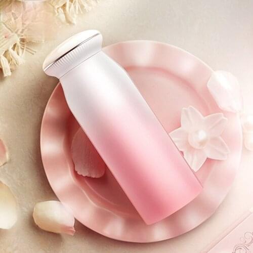 Pearl Conch Stainless steel thermos cup female student cute portable teacup color changing cups cute water bottle steel tumbler