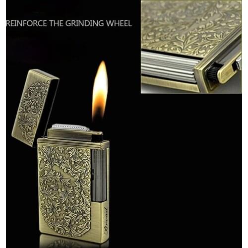Ultra-thin Grinding Wheel Lang Statement Fire Lighter Metal Lighter Smoking Accessories for Weed Regalos Para Hombre Originales
