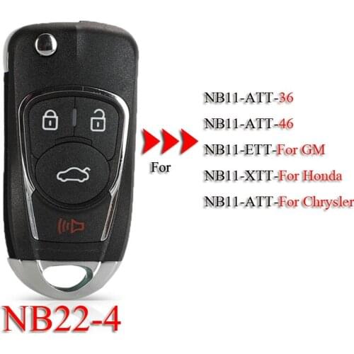 Kutery Universal Remote Control Key NB22-4 For KD900 URG200 4Buttons Multi-functional NB Series Key Remote Master